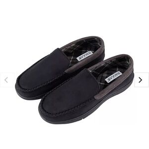 NWT Haggar indoor outdoor microsuede Venetian black slippers size XXL 13/14